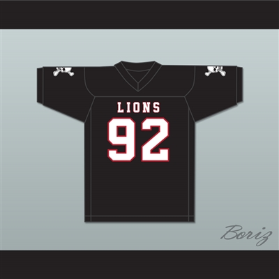 Marcel Andry 92 EMCC Lions Black Football Jersey Includes Patches