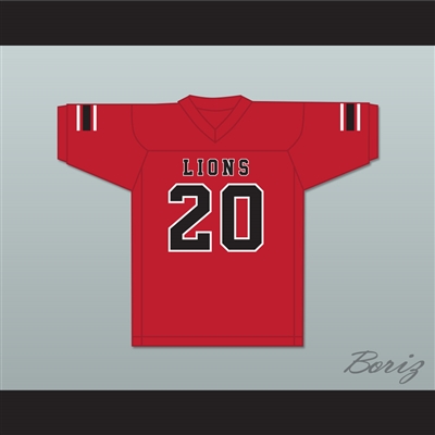 CJ Reavis 20 EMCC Lions Red Football Jersey