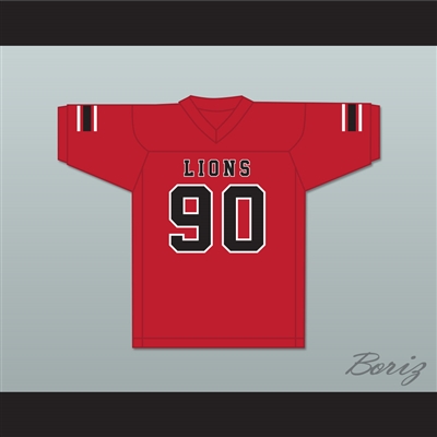 Ronald Ollie 90 EMCC Lions Red Football Jersey