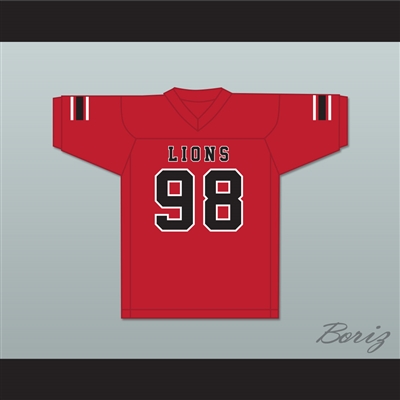 Gary McCrae 98 EMCC Lions Red Football Jersey
