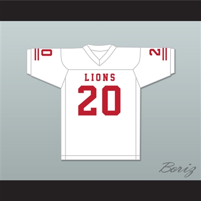CJ Reavis 20 EMCC Lions White Football Jersey