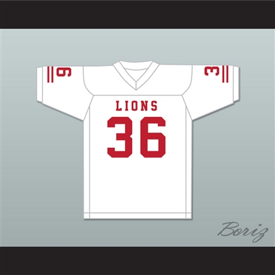 Javarius Taylor 36 EMCC Lions White Football Jersey
