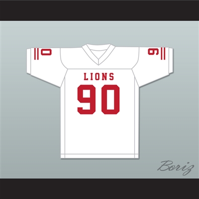 Ronald Ollie 90 EMCC Lions White Football Jersey