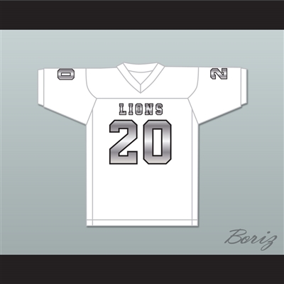 CJ Reavis 20 EMCC Lions White Alternate Football Jersey