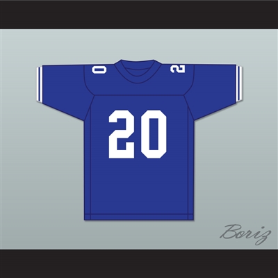 Earl Campbell 20 John Tyler High School Lions Blue Football Jersey 1