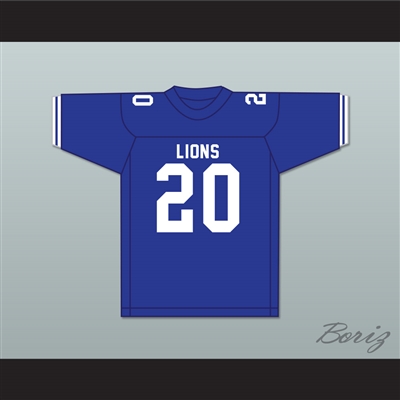 Earl Campbell 20 John Tyler High School Lions Blue Football Jersey 2