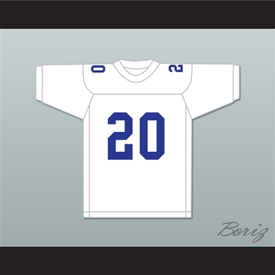 Earl Campbell 20 John Tyler High School Lions White Football Jersey 1