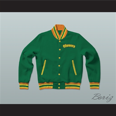 East Compton Clovers Green Varsity Letterman Jacket-Style Sweatshirt