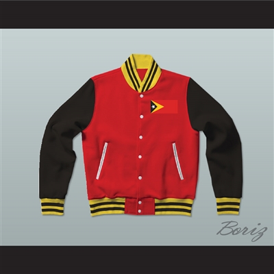East Timor Varsity Letterman Jacket-Style Sweatshirt