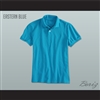 Men's Solid Color Eastern Blue Polo Shirt