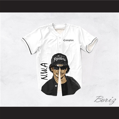 Eazy-E 07 N.W.A. Compton Baseball Jersey Design 1