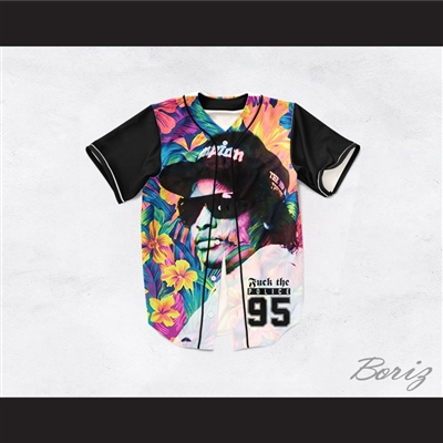 Eazy-E 95 Fuck The Police Hawaiian Style Baseball Jersey
