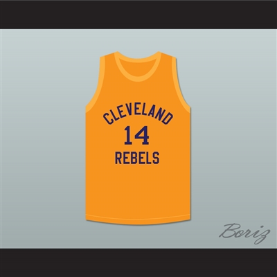 Ed Sadowski 14 Cleveland Rebels Orange Basketball Jersey