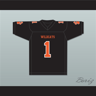 Julian Edelman 1 Woodside High School Black Football Jersey