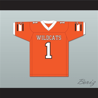 Julian Edelman 1 Woodside High School Wildcats Orange Football Jersey