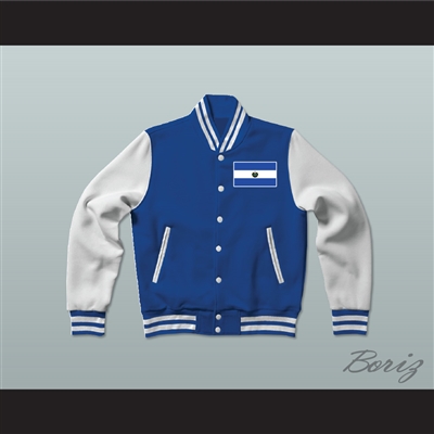 El Salvador Varsity Letterman Jacket-Style Sweatshirt