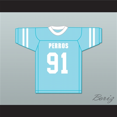 El Vampiro 91 Santa Martha Perros (Dogs) Light Blue Football Jersey The 4th Company