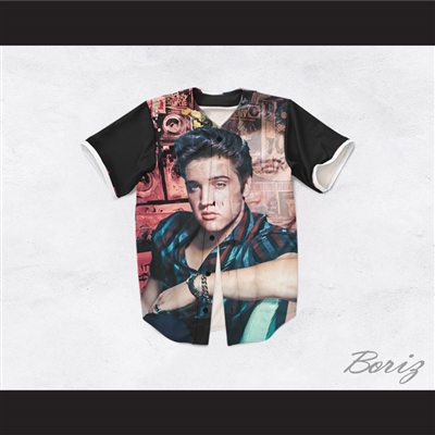 Elvis Presley 8 Street Flyers Design Baseball Jersey