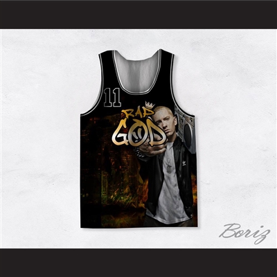 Eminem 11 Rap God City Night Basketball Jersey