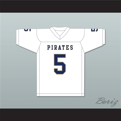 Emmit Gooden 5 Independence Community College Pirates White Football Jersey