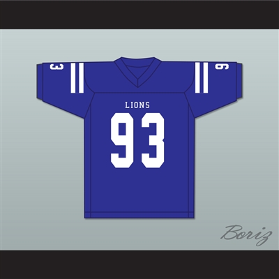 Kingsley Enagbare 93 Peachtree Ridge High School Lions Blue Football Jersey 2