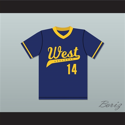 Enoch 14 West Arkansas Baseball Jersey War Eagle, Arkansas