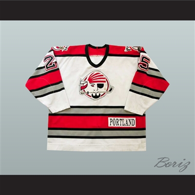 Enrico Ciccone 25 Portland Pirates White Hockey Jersey