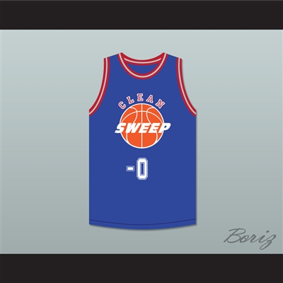 Ernest P. Worrell 0 Clean Sweep Deluxe Blue Basketball Jersey Slam Dunk Ernest 2