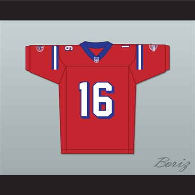 Keanu Reeves Shane Falco 16 Washington Sentinels Home Football Jersey The Replacements Includes League Patch 2