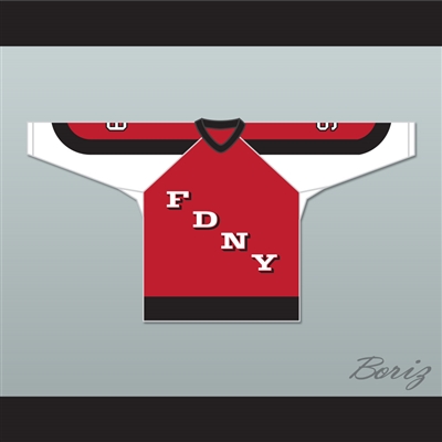 FDNY Bravest 9 Red Hockey Jersey Design 3