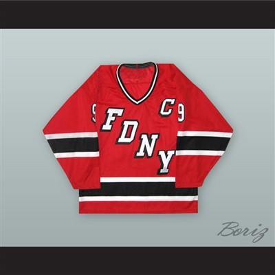 FDNY Bravest 9 Red Hockey Jersey