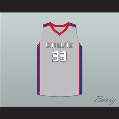 Tacko Fall 33 Each 1 Teach 1 Elite AAU Gray Basketball Jersey 2