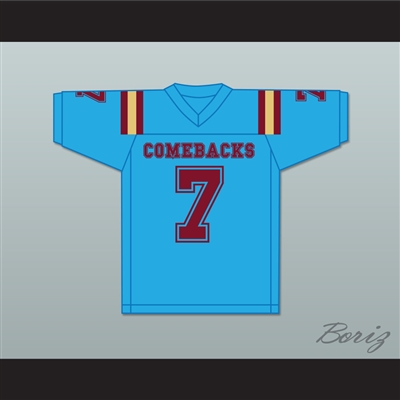 Jizminder Featherfoot 7 Heartland State University Comebacks Light Blue Football Jersey