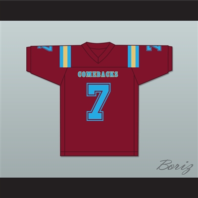 Jizminder Featherfoot 7 Heartland State University Comebacks Maroon Football Jersey