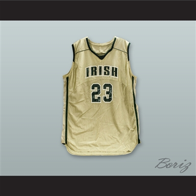 Lebron James Fighting Irish High School Gold Basketball Jersey