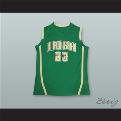 Lebron James Fighting Irish High School Green Basketball Jersey