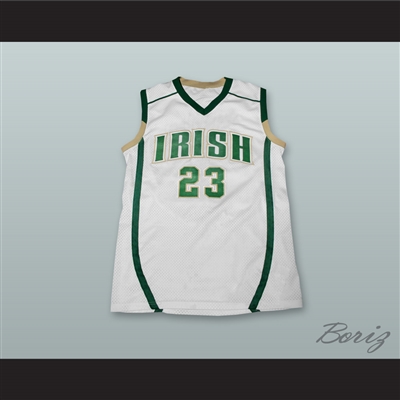 Lebron James Fighting Irish High School White Basketball Jersey