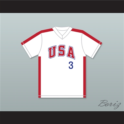 Flavio Alfaro 3 1984 USA Team White Baseball Jersey