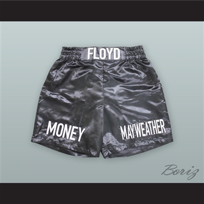 Floyd Mayweather Jr Black Boxing Shorts