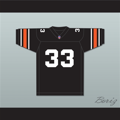 Orc Fogteeth 33 Black Football Jersey with Patch