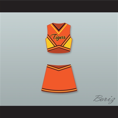 Carly Davidson Gerald R. Ford High School Tigers Cheerleader Uniform Fired Up! Design 1