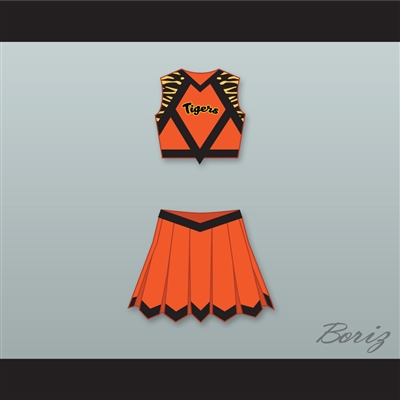 Carly Davidson Gerald R. Ford High School Tigers Cheerleader Uniform Fired Up! Design 3