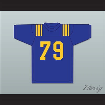 Forrest Gregg 79 Sulphur Springs High School Wildcats Blue Football Jersey 1
