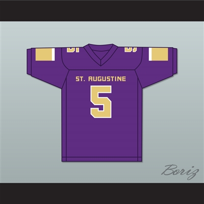 Leonard Fournette 5 St. Augustine High School Purple Knights Purple Football Jersey