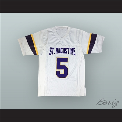 Leonard Fournette 5 St. Augustine High School Purple Knights White Football Jersey