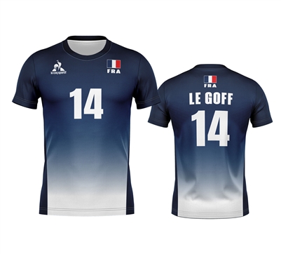 France French volleyball Jersey custom