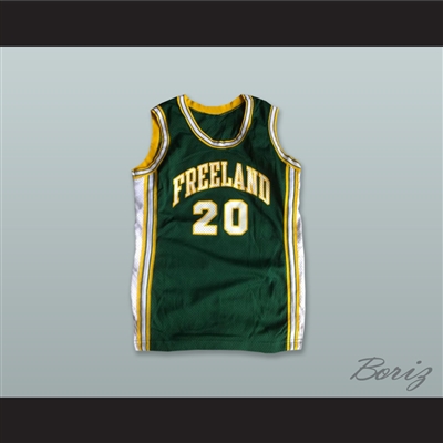 Freeland 20 Dark Green Basketball Jersey