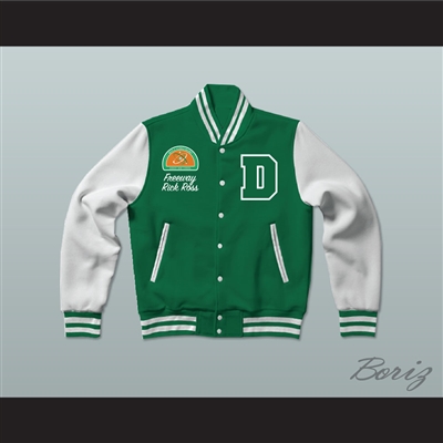 Freeway Rick Ross Susan Miller Dorsey High School Dons Tennis Varsity Letterman Jacket-Style Sweatshirt