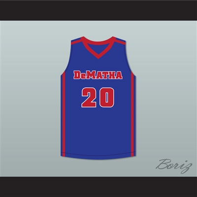 Markelle Fultz 20 DeMatha Catholic High School Stags Blue Basketball Jersey