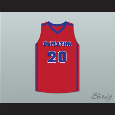 Markelle Fultz 20 DeMatha Stags Red Basketball Jersey